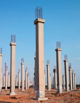 带柱帽大钢模现浇柱